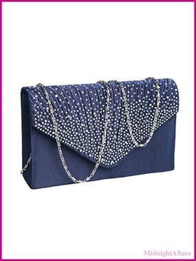 Satin Evening Clutch Bridal Wedding Party Handbag